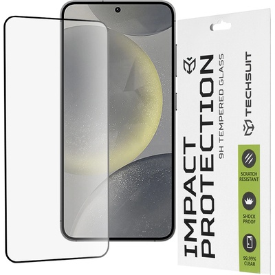 Techsuit Протектор за Samsung Galaxy S24 / S25 - 111D Full Cover / Full Glue Glass - Черен