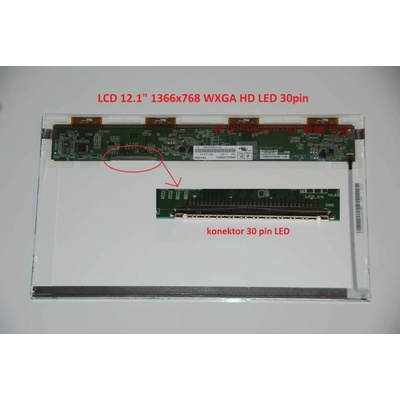 HSD121PHW1 REV.0 A03 LCD 12.1" 1366x768 WXGA HD LED 30pin display displej lesklý povrch