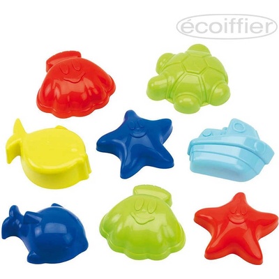 Ecoiffier Set na písek Formičky Ocean 8ks