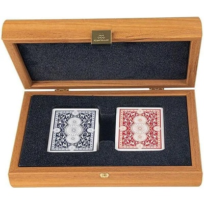 Table Games Карти за игра "Manopoulos" - Oрех, дървена кутия (CXL30)