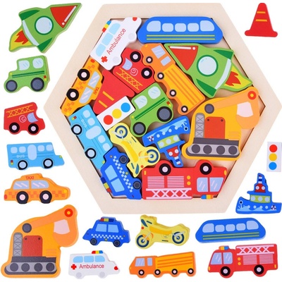 Jokomisiada puzzle farebných Vozidiel