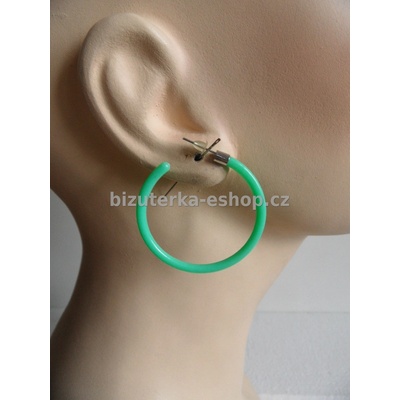 Bizuterka-eshop.cz kruhy 03777 plast zelené