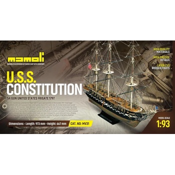 Image 1 of Mamoli Фрегата U. S. S. Constitution 1: 93 (MV31)
