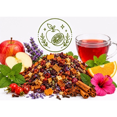 QuickTea Jablko pomeranč ovocno bylinný čaj 30 g