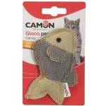 Camon Cat toy with catnip - denim fishes - котешка играчка