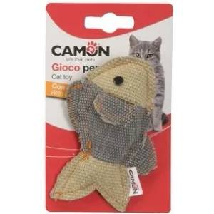 Camon Cat toy with catnip - denim fishes - котешка играчка