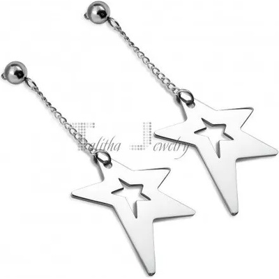 Talitha Висящи обеци " Звезди"