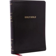 KJV Holy Bible, Super Giant Print Reference Bible, Deluxe Black Leathersoft, Thumb Indexed, 43,000 Cross References, Red Letter, Comfort Pri