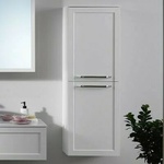 Kolpa San Blanche антрацит окачен колонен шкаф 130 см (514120)