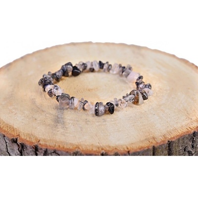 Prosperk náramek z minerálů Křišťál a Turmalín S3721