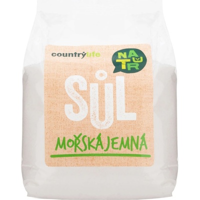 Country Life Morská Soľ jemná 1 kg