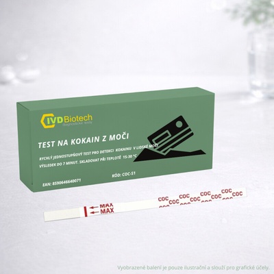 Alfa Scientific Test na kokain COC z moči 1 ks
