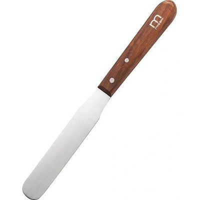 Xanitalia kosmetická špachtle na aplikaci vosku nerezová 22 cm dřevěná rukojeť