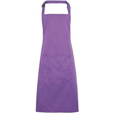 Premier Workwear Pracovní zástěra za krk s kapsou PR154 Rich Violet Pantone 2587 72x86cm