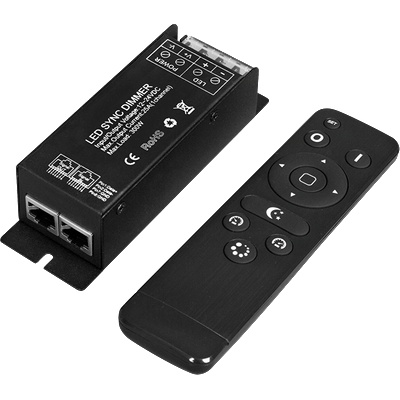 Ultralux Rf контролер за едноцветно led осветление 300w(12v), 25А, 12-24v dc (scrfc25)