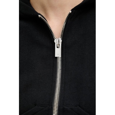 Heliot emil суичър с цип и качулка дамски от памук (aw25.w.13.085.blk01)