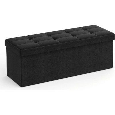 Textilomanie Taburet s úložným prostorem OTTOMAN 110x38 cm, černý