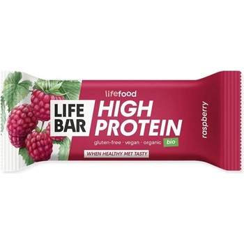 Lifefood Lifebar Protein tyčinka malinová BIO 40 g Вкус: малина