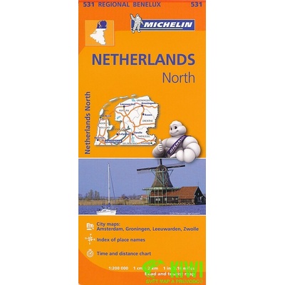 mapa Netherland north 1:200 t.+ Zwolle,Groningen