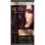 Victoria Beauty Оцветяващ шампоан с кератин - Патладжан (v42), 4-8 измивания