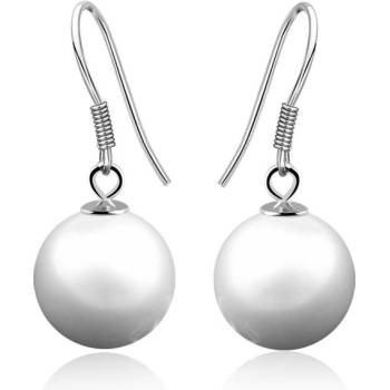 Silenti Jewelry Сребърни обеци "Висяща Перла