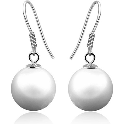 Silenti Jewelry Сребърни обеци "Висяща Перла