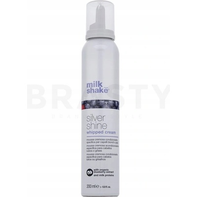 Milk Shake Silver Shine Whipped Cream bezoplachový kondicionér nivelující žluté tóny 200 ml – Zboží Dáma