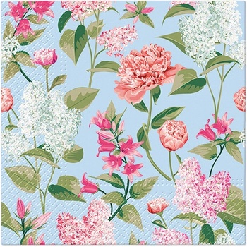 PAW Obrúsky L Lilac with peonies 33x33cm