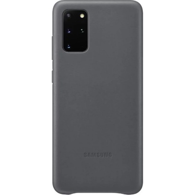 Samsung Оригинален гръб Samsung Leather Cover за Samsung Galaxy S20 Plus - Сив, EF-VG985LJE