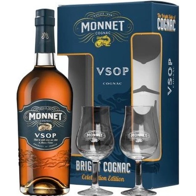 Monnet V.S.O.P. 40% 0,7 l (2 poháriky)