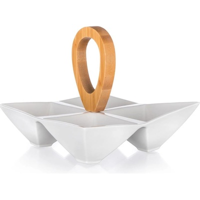 Banquet miska dělená Brilante Bamboo 21x21 x 17,5 cm