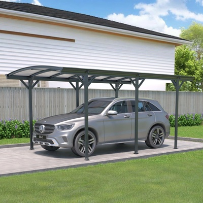 BestBerg Prístrešok na auto BBCP-CP7 15,2 m² 505 × 300 × 219 cm antracit/sivá