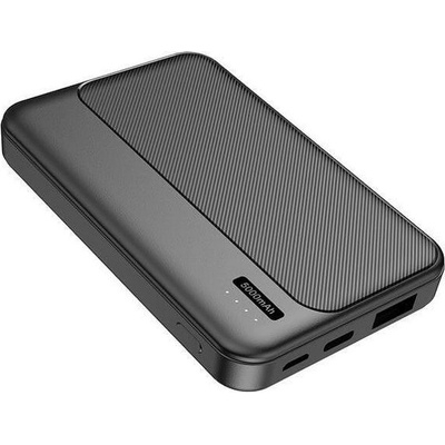 Diva Външна батерия /power bank/ DIVA PB-54, 5000mAh, черна, 1x USB-A, 1x USB-C (PB-54B)