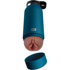 PDX - Fuck Flask Private Pleaser - изкуствена вагина в манерка (синьо-кафява)