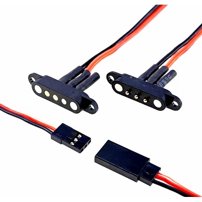 RCSVET RTLECS Magnetický konektor s JST-BEC konektorom Samec/Samica 2RT-MAG-FUT