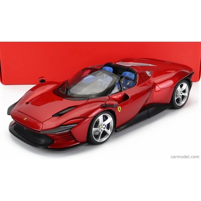 Bburago Ferrari Daytona Sp3 Spider Open Roof 2022 Rosso Magma Červený Met 1:18