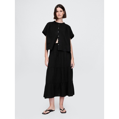 GAP Муселинова макси пола GAP GAP | Cheren | ЖЕНИ | XXS