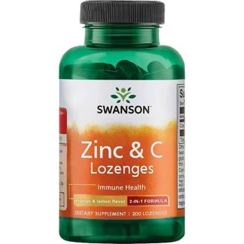 Swanson Zinc and C Lozenges 100 mg [200 дражета]