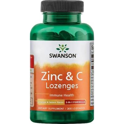 Swanson Zinc and C Lozenges 100 mg [200 дражета]