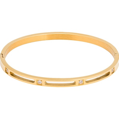 Preciosa Pevný pozlacený náramek z oceli Enigma Glamour 7475Y00