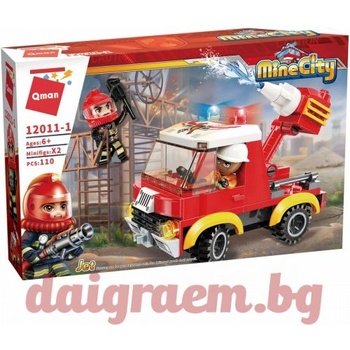 Image 1 of Qman Конструктор qman Пожарен автомобил 12011-1 (q12011-1)