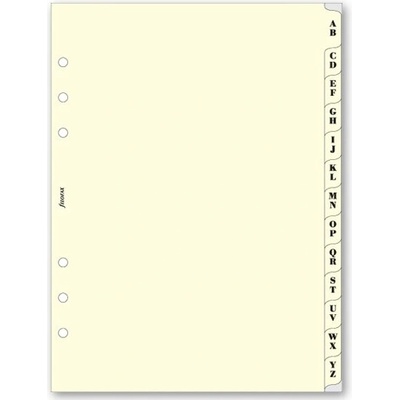 Filofax Krajové výrezy, A-Z náplň A5 k diárom
