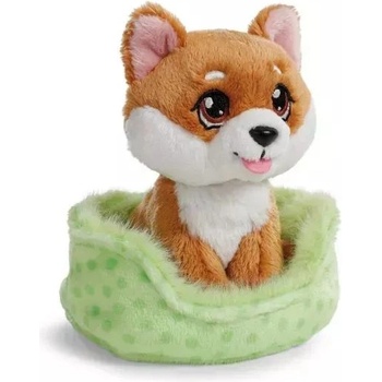 NICI Ники Грийн: Плюшена играчка куче Шиба Ину в кошница - (61943)