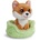 NICI Ники Грийн: Плюшена играчка куче Шиба Ину в кошница - (61943)