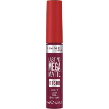 Rimmel Lasting Mega Matte Liquid Lip Colour дълготрайно матово течно червило 7.4 ml нюанс Rock Me Purple