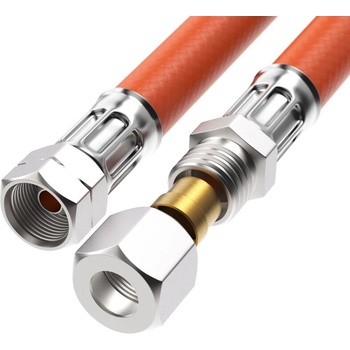 CAMPKO Газов маркуч CAMPKO (средно налягане) 1/4-ляв x M14x1.5 (8 мм) - 1000 мм (116731)