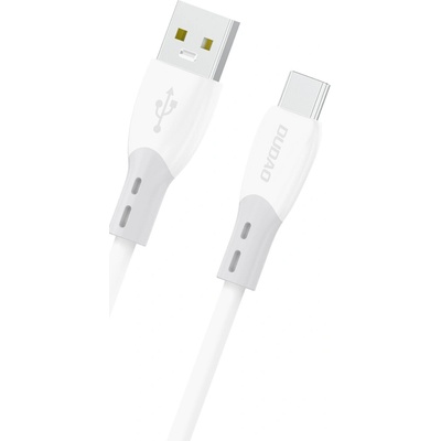 Dudao L25ST 5 A USB-A – USB-C s měkkým silikonovým opletem 1m bílý