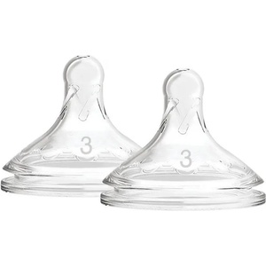 Dr. Brown's Биберони за шишета Dr. Brown's Wide-Neck Options - 2 броя, 6м. + (72239317495) - baby