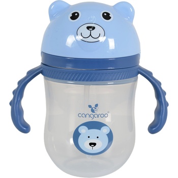 Cangaroo Чаша със сламка Cangaroo - Berry, 240 ml, синя (110043)