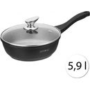 Royalty Line Mramorová wok pánev s víkem 5,9 l 32 cm